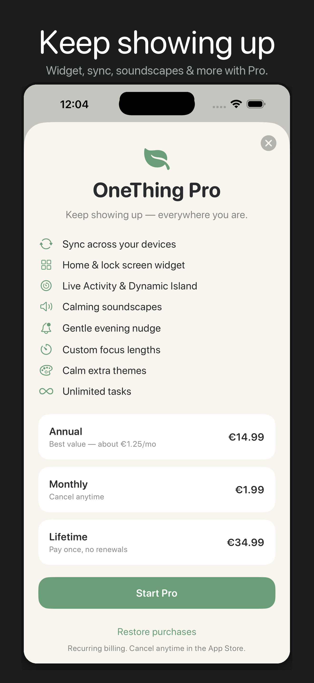 OneThing Pro features